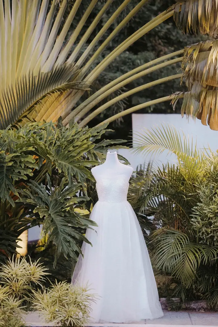 Ayçin gelinlik — A kesim, saten